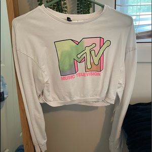 Crop top MTV long sleeve. Bought from H&M, barley worn